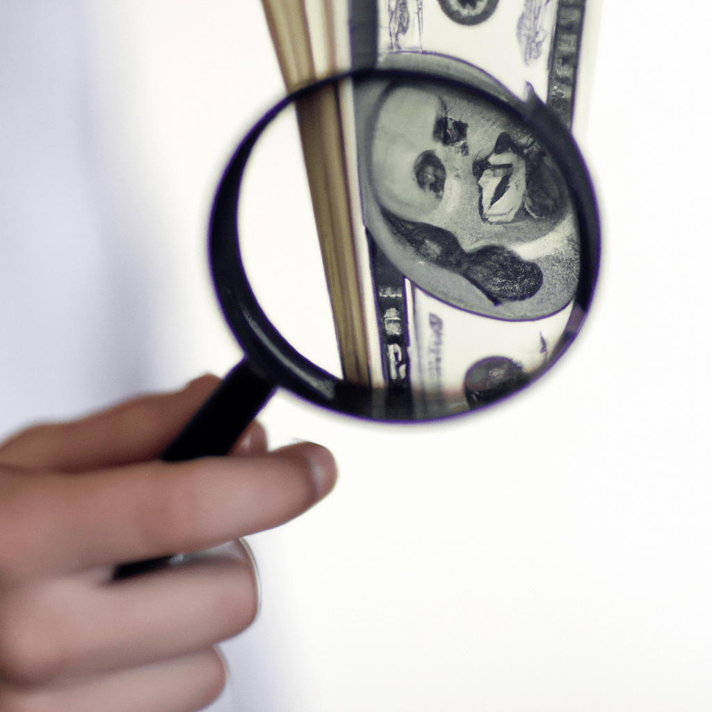 [Photo: A person holding a stack of dollar bills and a magnifying glass, symbolizing successful growth investing.]. Sigma 85 mm f/1.4. No text.
