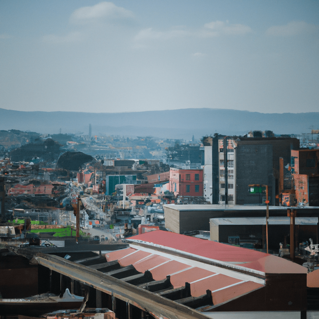 A photo capturing the vibrant energy of a bustling African tech hub, showcasing the untapped potential and modernization in emerging markets. Canon 35mm f/1.4 lens.. Sigma 85 mm f/1.4. No text.