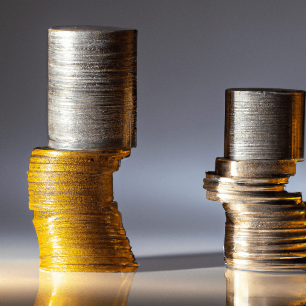 A shining gold and silver coin stack representing safe haven investments amid economic uncertainty in 2021.. Sigma 85 mm f/1.4. No text.